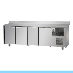 Bancada Refrigerada Tecnodom Série 600 4 Portas (TF04MID60AL)Com bancada de trabalho de topo traseiro com 100mm