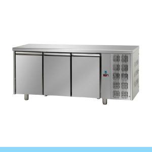 Bancada Refrigerada Tecnodom Série 700 GN 1/1 3 Portas (TF03MIDGN) Com bancada de trabalho
