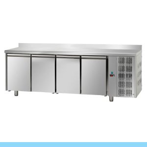 Bancada Refrigerada Tecnodom Série 700 GN 1/1 4 Portas (TF04MIDGNAL) Com bancada de trabalho com topo traseiro com 100mm