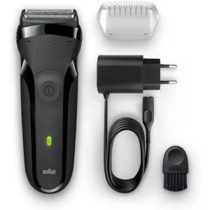 BRAUN SHAVER 3000 BLK+POU 1190028