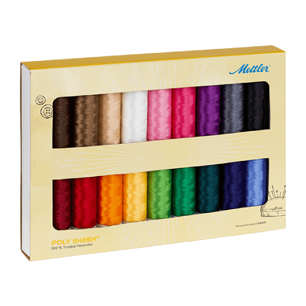 Kit de 18 linhas para bordar Mettler